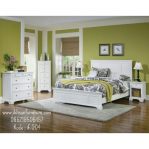Set kamar tidur minimalis putih