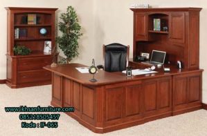 Set Meja Kantor Jati Terbaru Murah