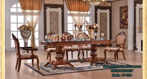 Set Meja Makan Jati Minimalis Terbaru Murah