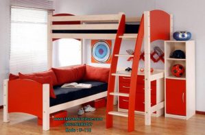 Set Tempat Tidur Tingkat Anak Laki-Laki Modern