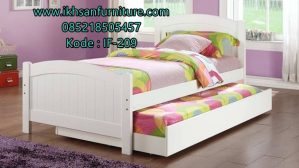 Dipan Sorong Minimalis Putih Elegan