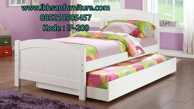 Dipan Sorong Minimalis Putih Elegan