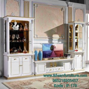 Lemari Tv Mewah Minimalis Modern Classic