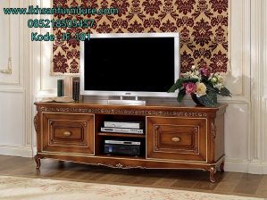Meja Tv Kayu Jati Terbaru Modern Mewah