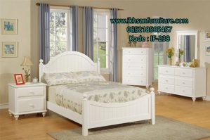 Tempat Tidur Minimalis Terbaru Putih Elegan