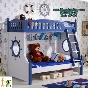 Dipan Tingkat Anak Terbaru Putih Biru