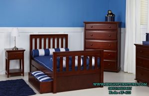 Tempat Tidur Sorong Anak Kayu Jati