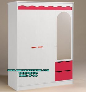 Lemari Baju Anak Perempuan 3 Pintu