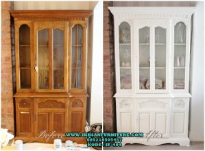 Lemari Pajangan Kaca Minimalis Modern Terbaru