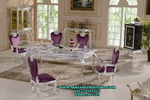 Meja Makan Klasik Ukir Minimalis Modern