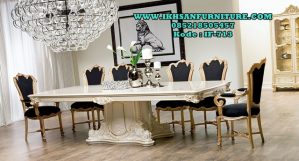 Set Meja Makan Klasik Modern Model Terbaru