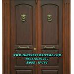 Kusen Pintu Kupu-kupu Mewah Kayu Jati