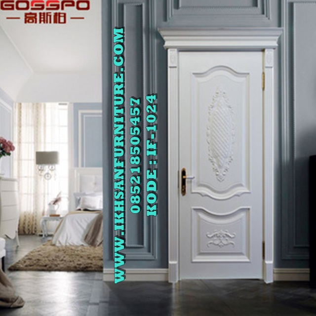 Model Pintu Kamar Mewah Ukir Klasik Putih